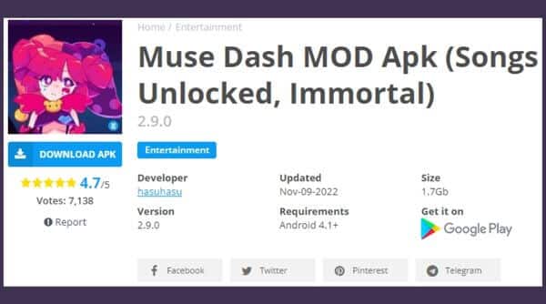 Muse Dash Mod APK FREE